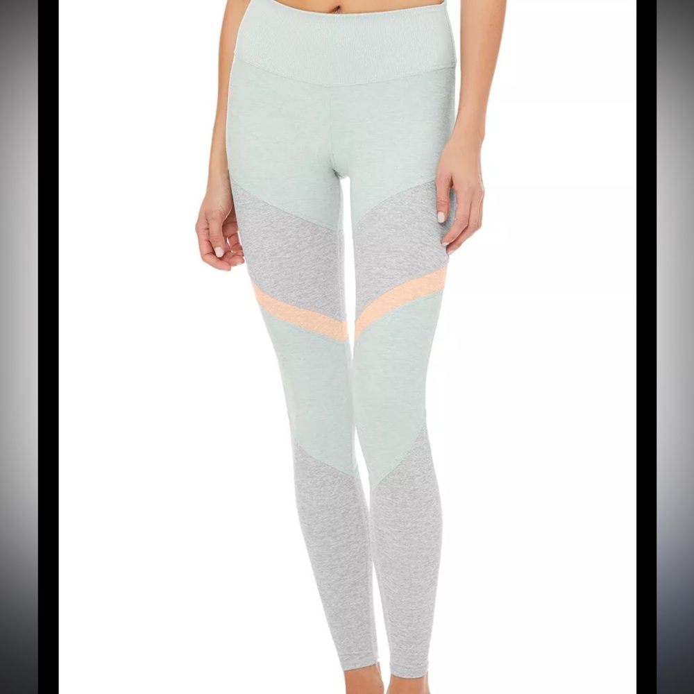 Alo Alosoft High-rise Mint Green XS Leggings